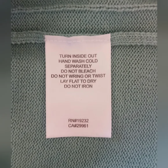 Embroidered Sea Green Short Sleeve Cotton Blend Sweater - Picture 10 of 13